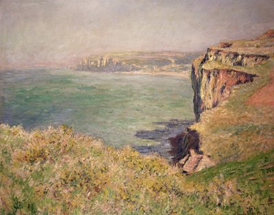 ヴァレンゲビルの崖、1882年 作： Claude Monet