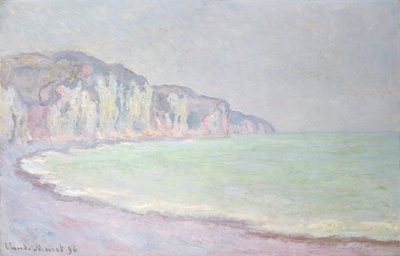 プールヴィルの崖、1896年 作： Claude Monet