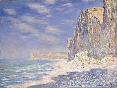 フェカン近郊の崖、1881年 作： Claude Monet