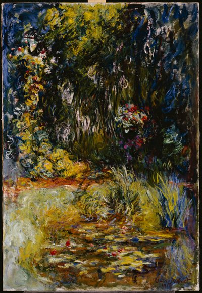 睡蓮の池の隅、1918 作： Claude Monet