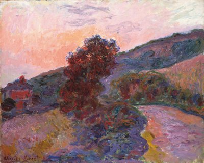 ジヴェルニーの日没、1886年 作： Claude Monet