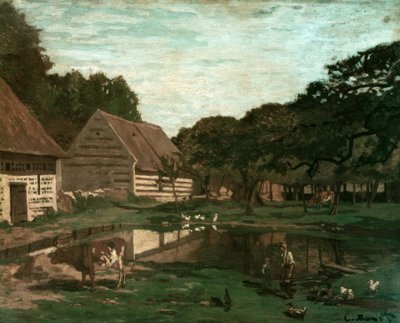 ノルマンディーの農場 作： Claude Monet