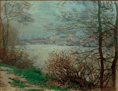 グランジャット島のセーヌ河岸 作： Claude Monet