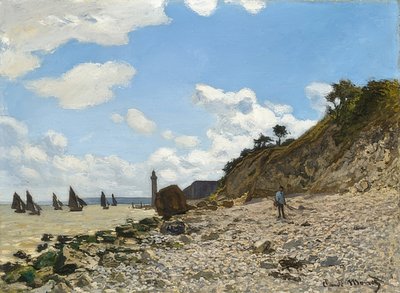 オンフルールビーチ。 1864-66 作： Claude Monet