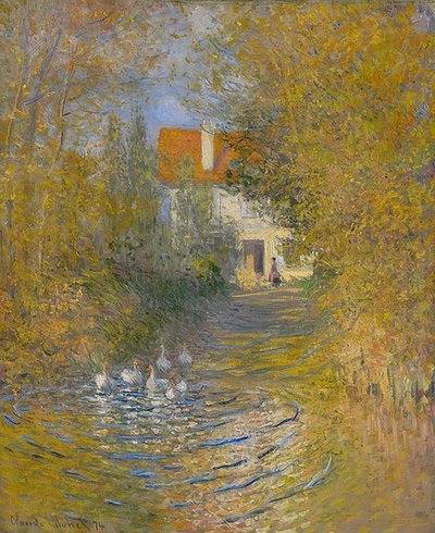 ガチョウ。 1874 作： Claude Monet