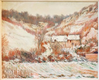 ファレーズでの雪の影響（Schneestimmung bei Falaise） 作： Claude Monet