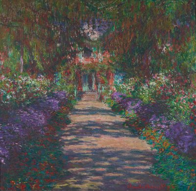 ジヴェルニーのモネの庭の並木道 作： Claude Monet