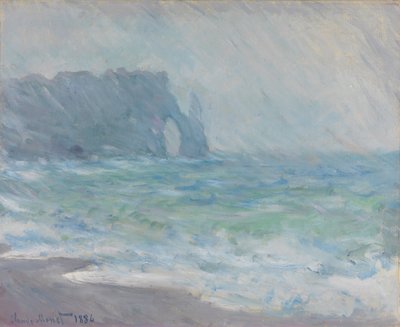 雨のエトレタ 作： Claude Monet
