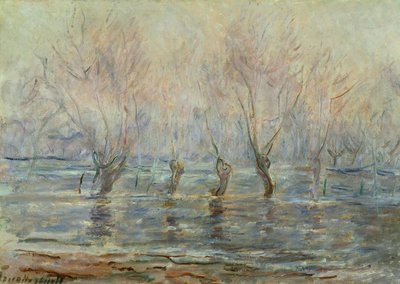 ジヴェルニーの洪水。 L "Inondation a Giverny、c.1896 作： Claude Monet