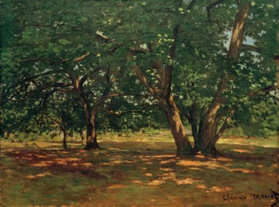 フォンテーヌブローの森 作： Claude Monet