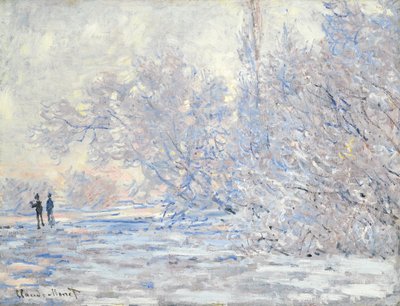 ジヴェルニールジヴルアジヴェルニーのフロスト、1885 作： Claude Monet