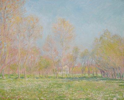 ジヴェルニーの春。 1890 作： Claude Monet