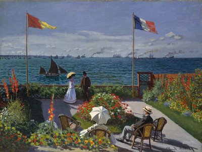 サンタドレッスの庭園 作： Claude Monet