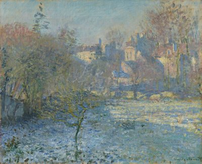 ドイツ語：Hoarfrost Frost 作： Claude Monet