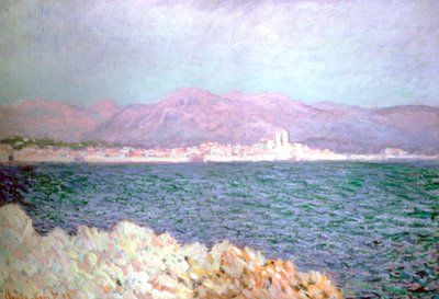 アンティーブ湾、1888 作： Claude Monet