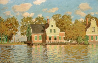 ザーンダムのウォーターフロントの家 作： Claude Monet