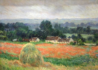 「ジヴェルニーの干し草の山」、1886 年 作： Claude Monet