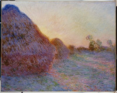 干し草の山 作： Claude Monet