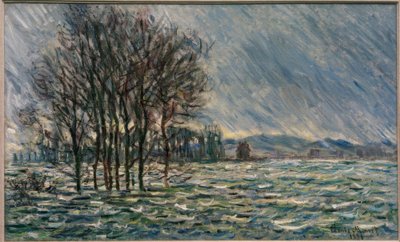 洪水 作： Claude Monet