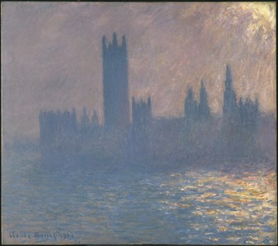 国会議事堂、日光の効果国会議事堂、日光の効果、1903 作： Claude Monet