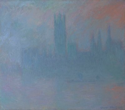 霧の中の国会議事堂 1903年 （油彩・キャンバス） 作： Claude Monet