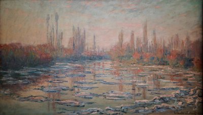 1880年のセーヌ川の大失敗（キャンバスに油彩）とも呼ばれる氷 作： Claude Monet