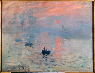 印象、日の出 作： Claude Monet