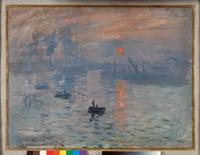 印象、昇る太陽 作： Claude Monet
