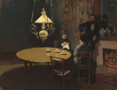 インテリア、食後 作： Claude Monet