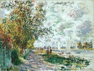 ラベルジュデュプティジェヌヴィリエ、1875年頃 作： Claude Monet