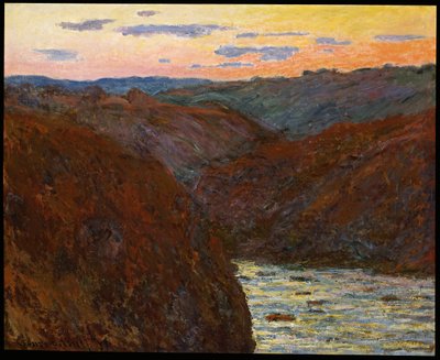 ラクルーゼ、日没 作： Claude Monet