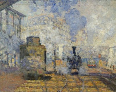 サンラザール駅 作： Claude Monet