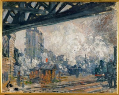 サンラザール駅、外観 作： Claude Monet