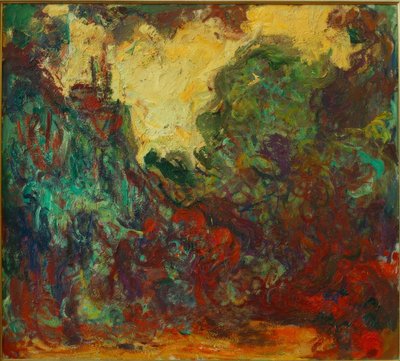 ローズガーデンから見た家（Das Haus desKünstlersv 作： Claude Monet