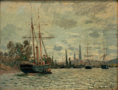 ラ・セーヌ・ア・ルーアン（ルーアンのセーヌ川） 作： Claude Monet