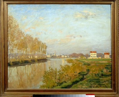 アルジャントゥイユのセーヌ川。クロード・モネ（1840-1926）の絵画 作： Claude Monet