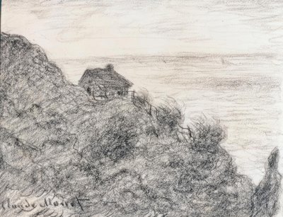 プールビル近くの税関小屋 作： Claude Monet