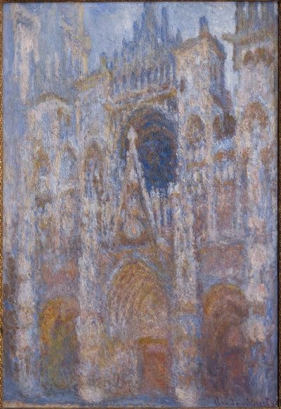 ルーアン大聖堂。ポータル、朝日。調和 作： Claude Monet