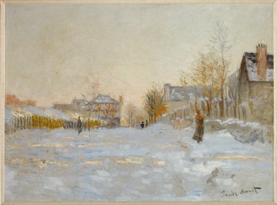 アルジャントゥイユの雪（油彩・キャンバス） 作： Claude Monet