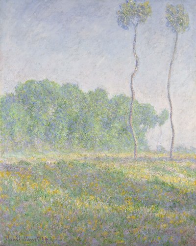 春の風景 作： Claude Monet
