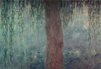 柳のある睡蓮の池、柳のある朝 作： Claude Monet