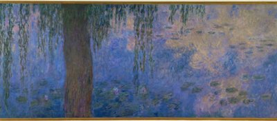 柳のある睡蓮の池、柳のある朝 作： Claude Monet