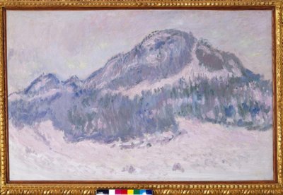 ノルウェーのコルサース山（コルサース山、ピンクの反射） 作： Claude Monet