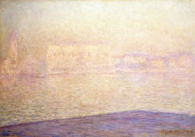 聖ジョージ少佐、1908年から見た公爵宮殿 作： Claude Monet