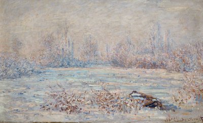ヴェトゥイユの前庭（キャンバスに描かれた絵） 作： Claude Monet