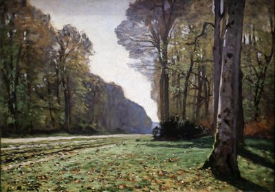 Chailly 1865の舗装（キャンバスに油彩） 作： Claude Monet
