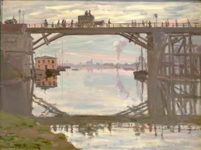 木製の橋（DieHolzbrücke） 作： Claude Monet