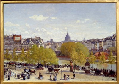 1867年、パリのルーブル美術館（Quai du Louvre）。クロード・モネ（1840-1926）の絵画 作： Claude Monet