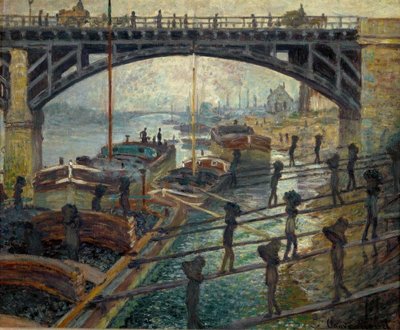 石炭アンローダー（DieKohlenträger） 作： Claude Monet