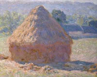 干し草、夏の終わり 作： Claude Monet